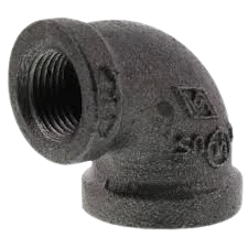 2" TO 1 1/4 BLACK MALLEABLE REDUCING ELBOW Steel Fittings