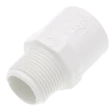 3/4" S40 PVC SOC X MPT ADAPTER WHITE PVC Schedule 40, 636 PVC, S636, ABS