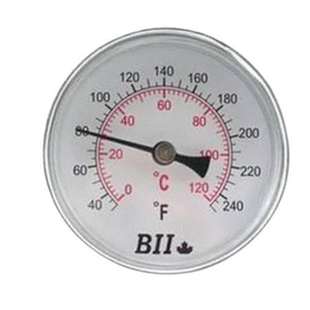 2.5" THERMOMETER - CENTER BACK Boiler parts, Condensate Pumps