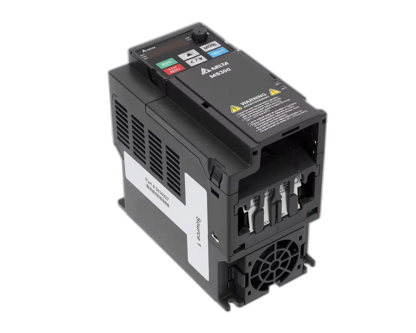 VFD Controller/Motor Drive, Programmable, 6.25A Blower Motors, Fan, Run Capacitors