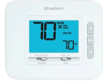 BRAEBURN 1030 NON PROGRAMMABLE 1H/1C Thermostats, Outdoor Sensors