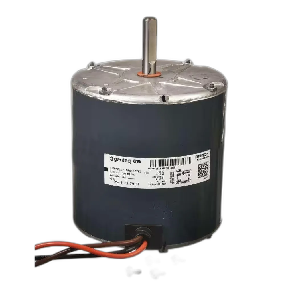 Condenser Motor, 208/230V, 60HZ, 1PH, 840RPM, 1/12HP Blower Motors, Fan, Run Capacitors