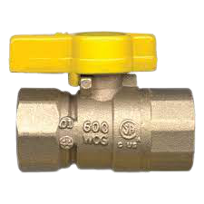 3/4" X 3/4" GAS SHUT OFF VALVE