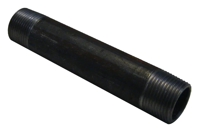 1-1/4" X 5" BLACK MALLEABLE STEEL NIPPLE Steel Fittings