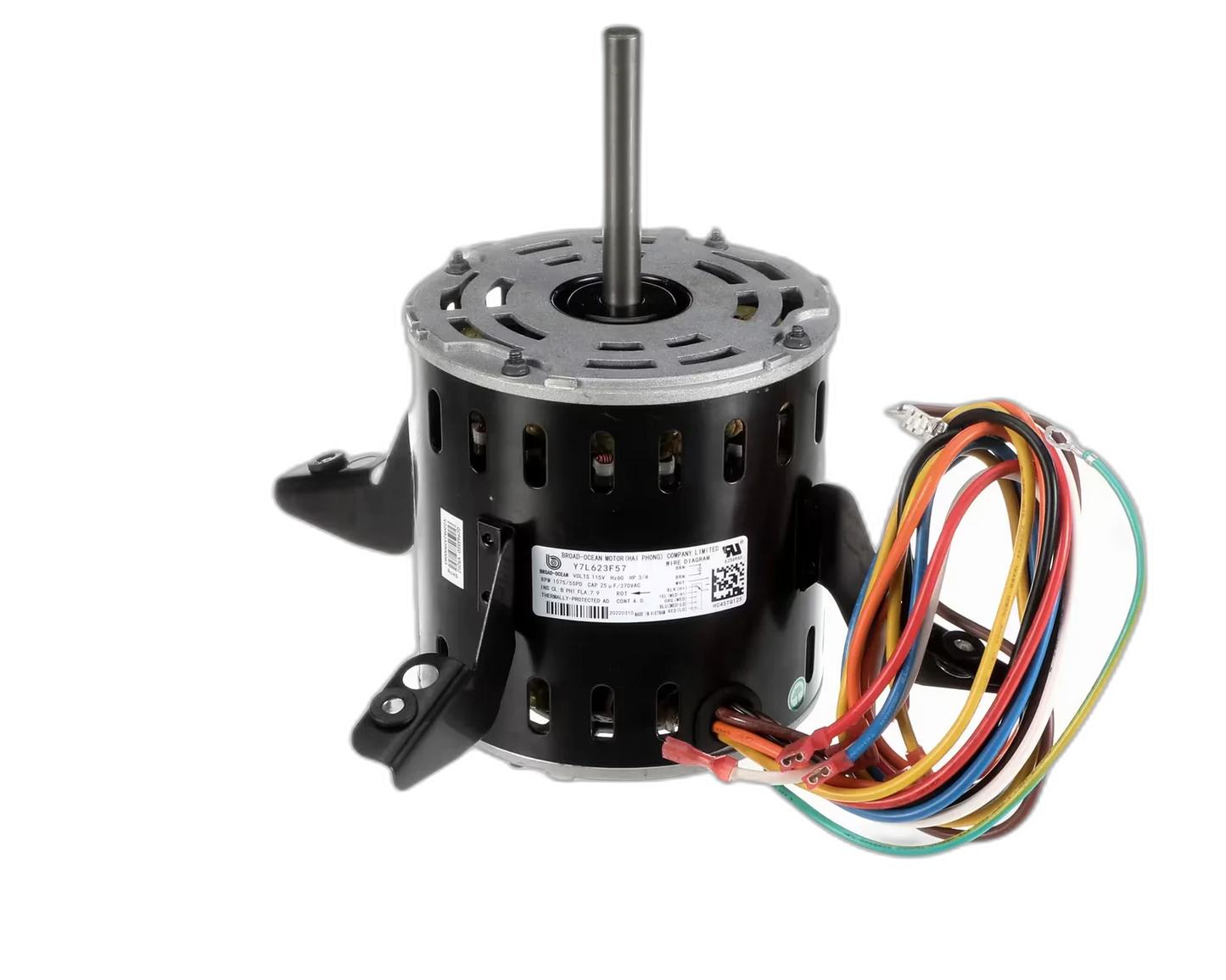 3/4HP PSC BLOWER MOTOR CARRIER 1075RPM 5 SPEED WITH 4 LEGS Blower Motors, Fan, Run Capacitors