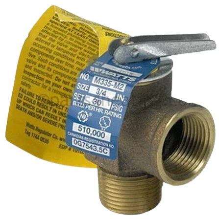 SAFETY PRESSURE RELIEF VALVE 3/4"- 30PSI Boiler parts, Condensate Pumps