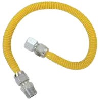 1/2" X 24" STAINLESS STEEL FLEX GAS LINE Gas Control Valve, Regulators, Flexible Gas Line