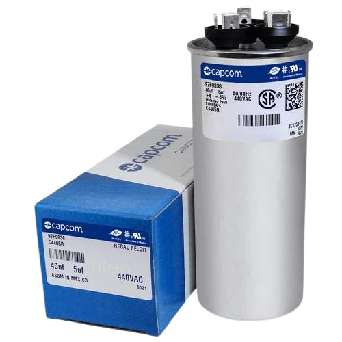 RUN CAPACITOR 40/5MFD 370/440VAC Blower Motors, Fan, Run Capacitors