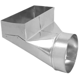 6" X 4" X 10" RIGHT ANGLE BOOT Metal Venting