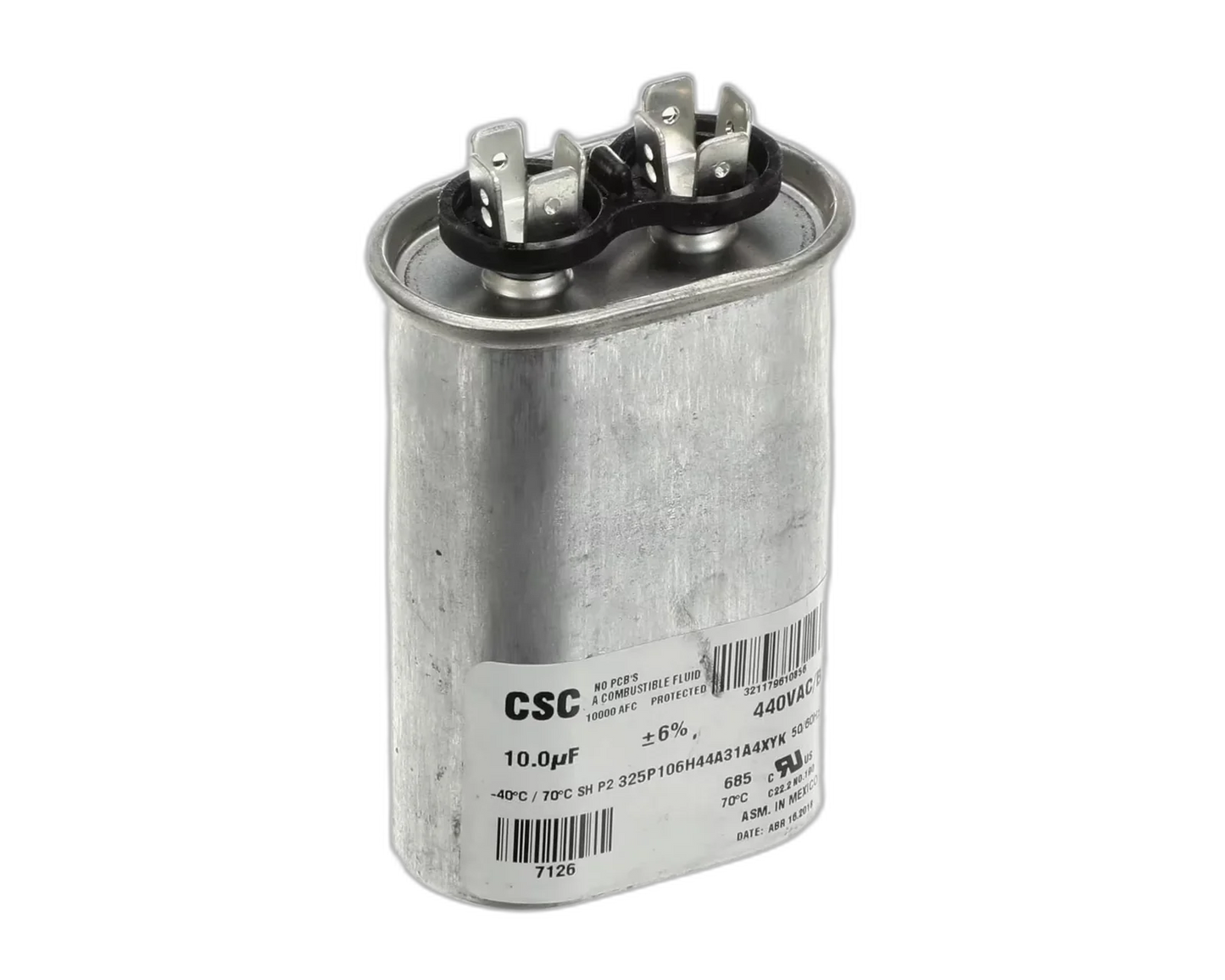 YORK/ETC CAPACITOR, RUN, 440V, 50/60HZ, 10.0UF Blower Motors, Fan, Run Capacitors