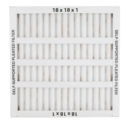 18" x 18" x 1" pleated filter Merv 8 (actual size: 17 3/4" x 17 3/4" x 3/4") Air Filter and Cleaners