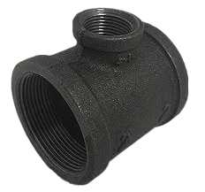 2" X 2" X 3/4" BLACK MALLEABLE STEEL TEE Steel Fittings
