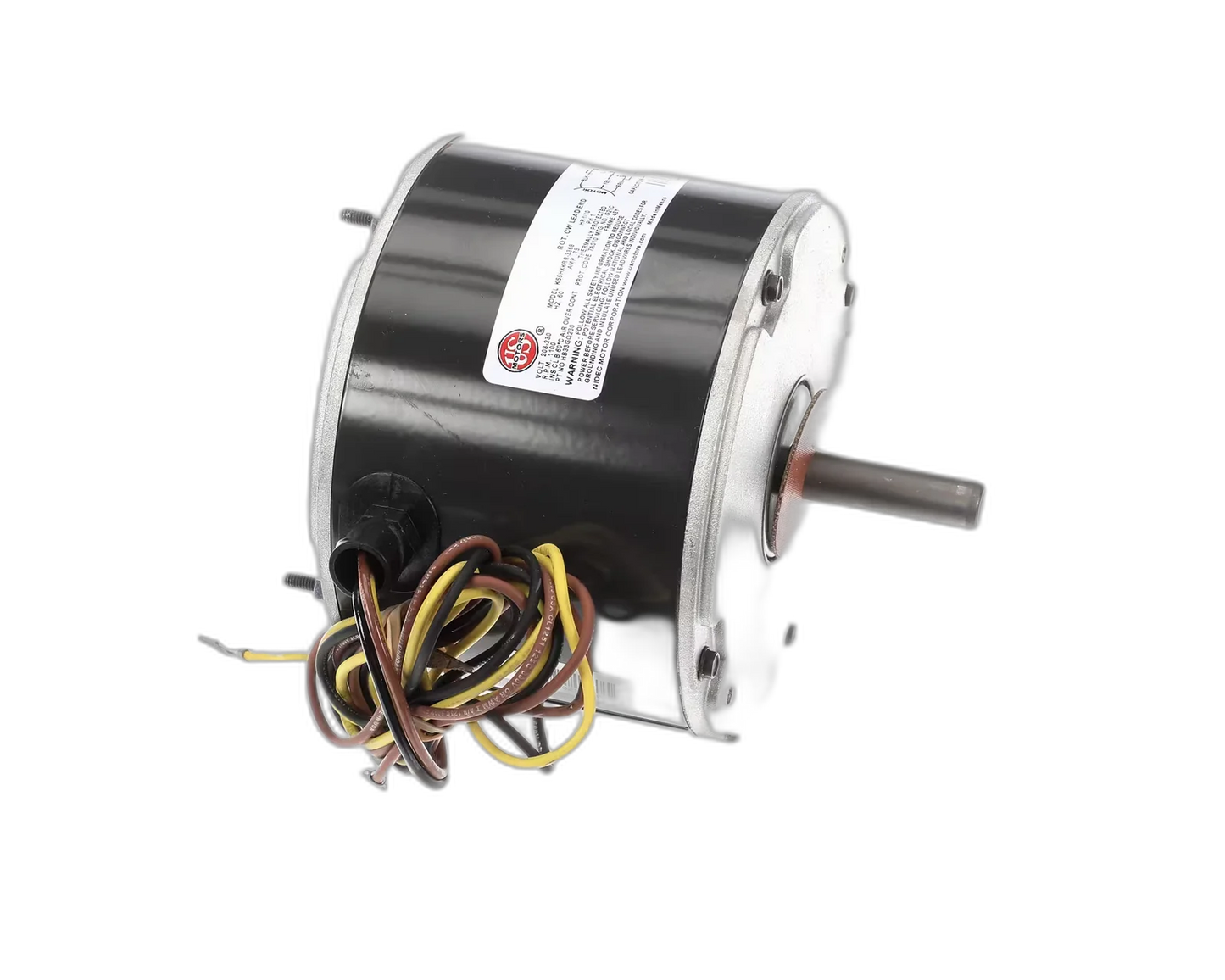 Fan Motor, Condenser, 208-230V, 60HZ, 1PH, 1100RPM, 1/10HP, Clockwise Blower Motors, Fan, Run Capacitors