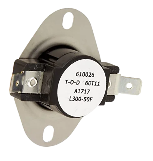 3/4" DISC LIMIT SWITCH AUTO RESET L300-50F Fan Disc, High Limit Control Switches