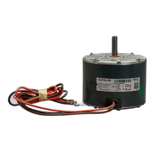 Condenser Motor, 208-230/220-240V, 60/50HZ, 1PH, 1075RPM, 1/8HP Blower Motors, Fan, Run Capacitors