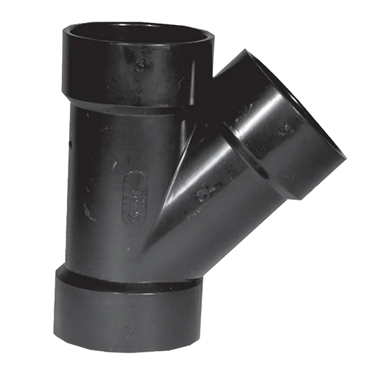 1-1/2" X 1-1/2" X 1-1/2" ABS WYE SXSXS Y PVC Schedule 40, 636 PVC, S636, ABS