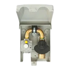 BBQ OUTLET BOX COMPLETE (BBQBW)  Gas Control Valve, Regulators, Flexible Gas Line