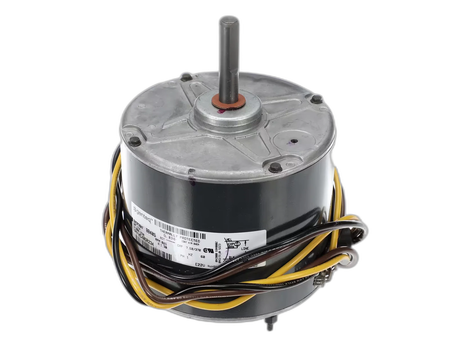 Blower Motor, 208/230V, 60HZ, 1PH, 1075/3 Speed, 1/3HP, Clockwise Blower Motors, Fan, Run Capacitors