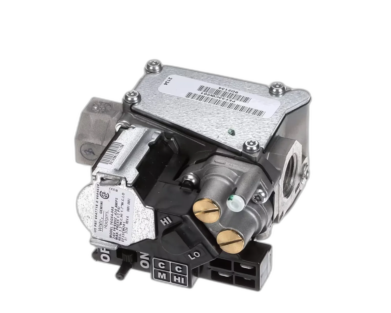 Gas Valve, Natural Gas, 24V, 50/60HZ, White Rogers Gas Control Valve, Regulators, Flexible Gas Line