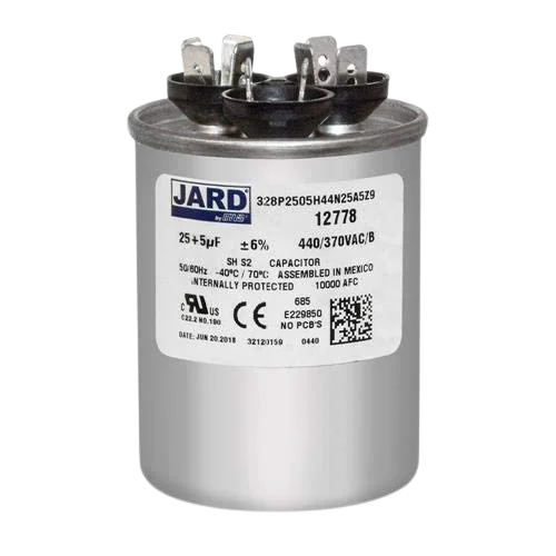 RUN CAPACITOR 25/5MFD 370/440VAC Blower Motors, Fan, Run Capacitors
