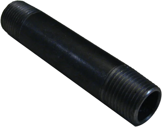 1/2" X 4" BLACK MALLEABLE STEEL NIPPLE Steel Fittings