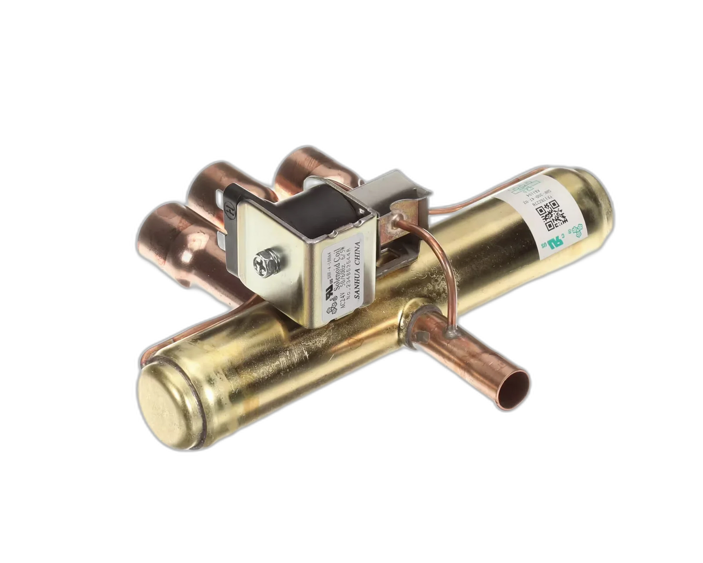 Refrigerant Reversing Valve with Coil Gas Control Valve, Regulators, Flexible Gas Line