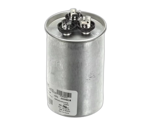 Capacitor, Dual Run, Round, 440V, 55uF Blower Motors, Fan, Run Capacitors