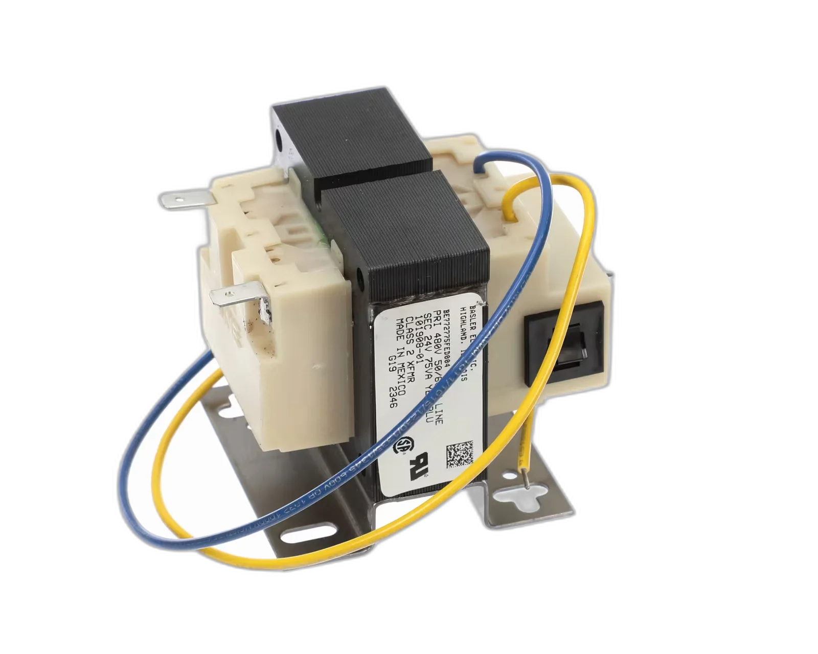 Transformer, 480 to 24V, 50/60HZ, 75VA Electrical, Transformers, Relay