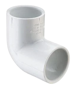 1/2" 90 DEGREES PVC ELBOW PVC Schedule 40, 636 PVC, S636, ABS