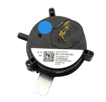 GOODMAN PRESSURE SWITCH -0.10" WC Air Pressure Switch, Air Proving