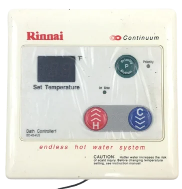 RINNAI DIGITAL REMOTE CONTROL BC-45-4US BATH CONTROLLER 1 Thermostats, Outdoor Sensors