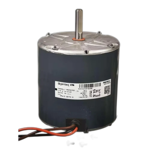 Condenser Motor, 208/230V, 60HZ, 1PH, 840RPM, 1/12HP Blower Motors, Fan, Run Capacitors