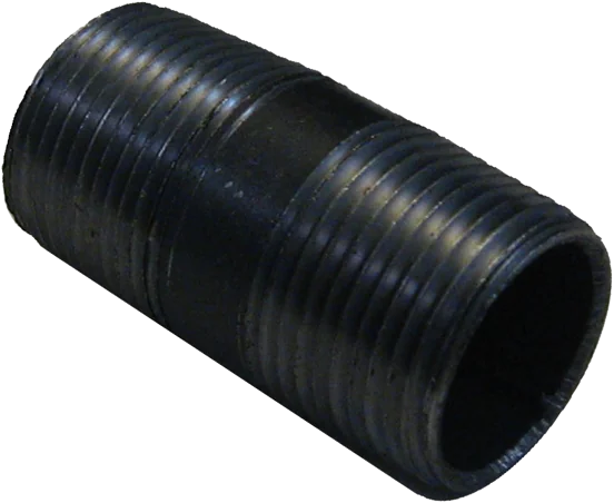 3/4" X 2" BLACK MALLEABLE STEEL NIPPLE Steel Fittings