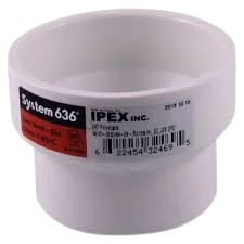 3" X 2" PVC FGV COUPLING HXH WHITE S636 PVC Schedule 40, 636 PVC, S636, ABS