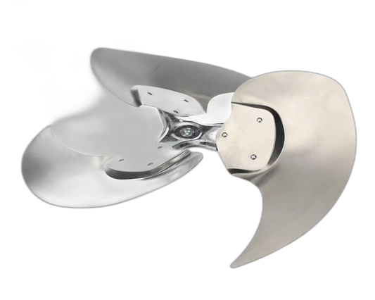 Fan Blade/Propeller, 22", 1/2" Bore, 3 Blade, Clockwise, 22 Degree Blower Motors, Fan, Run Capacitors