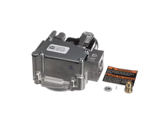Gas Valve, Natural with Propane Conversion Kit, 1/2" x 1/2"" Gas Control Valve, Regulators, Flexible Gas Line