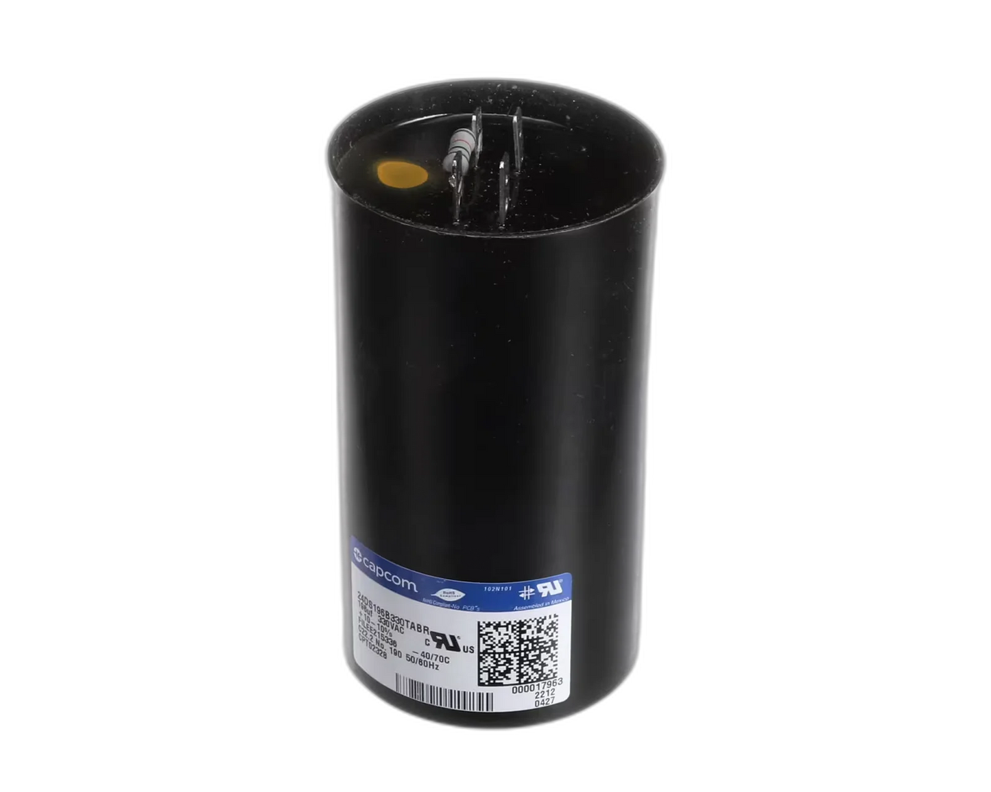 Capacitor, Start, 330 Volt 50/60HZ, 195uF, Round Blower Motors, Fan, Run Capacitors