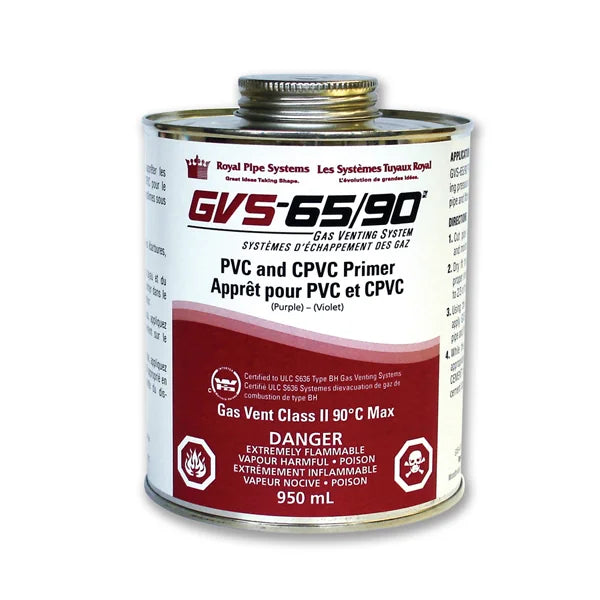 ROYAL 636 475 ML PRIMER PVC Schedule 40, 636 PVC, S636, ABS