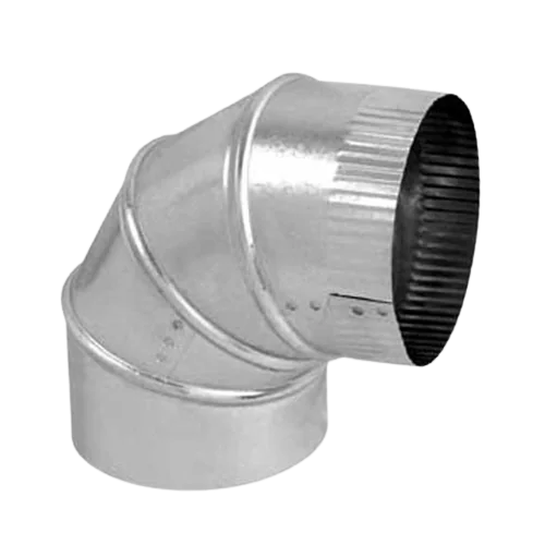5" X 90 ELBOW 26 GA GALVANIZED Metal Venting