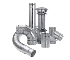 3" SAF-T-VENT SS BOILER FLUE - VARIOUS PIECES Metal Venting