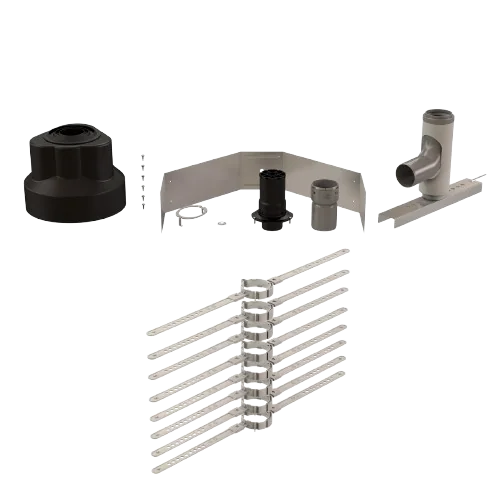 2" FLEX COMPONENT FOR 3 - 6" B-VENT KIT PVC Schedule 40, 636 PVC, S636, ABS