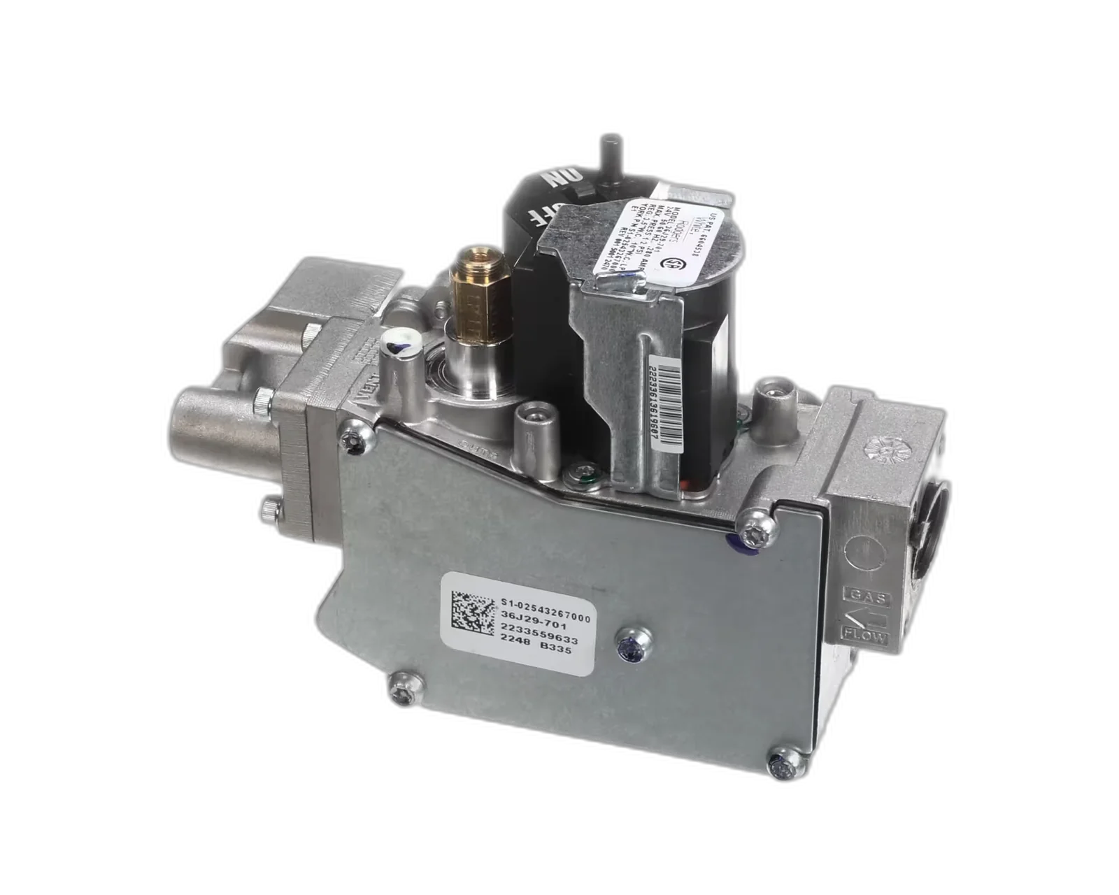 YORK/ETC GAS VALVE, NATURAL/PROPANE, 24V, 1/2" Gas Control Valve, Regulators, Flexible Gas Line