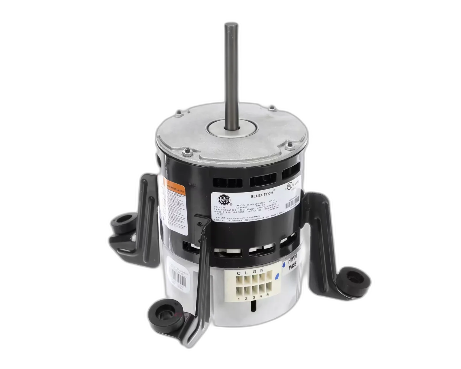 Blower Motor, 115 Volt, 1 PH, 1050/Variable Speed, Clockwise Blower Motors, Fan, Run Capacitors