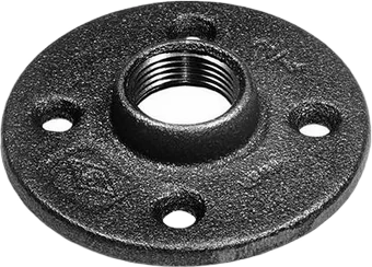 3/4" BLACK MALLEABLE STEEL FLOOR FLANGE Steel Fittings