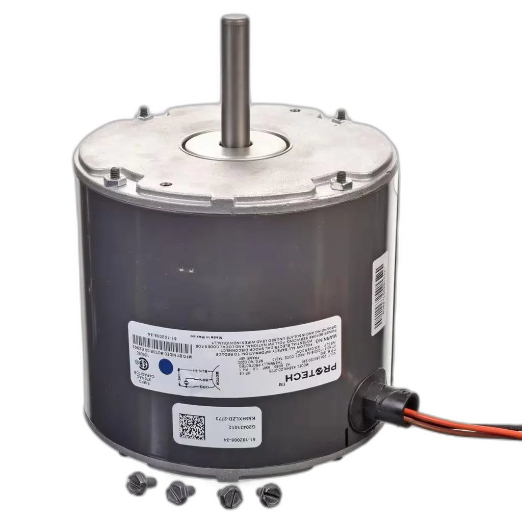 Motor, Condenser, 208/220/230 Volt, 50/60HZ, 1/5HP, 1PH, 825 RPM Blower Motors, Fan, Run Capacitors