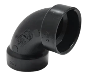 1-1/2" LONG ABS 90 DEGREE ELBOW PVC Schedule 40, 636 PVC, S636, ABS