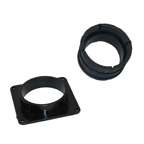 CARRIER FLUE ADAPTER W/ RUBBER COUPLER PVC Schedule 40, 636 PVC, S636, ABS