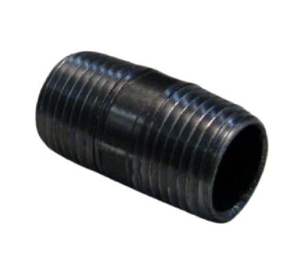 1/2" X 1-1/2" BLACK MALLEABLE STEEL NIPPLE Steel Fittings