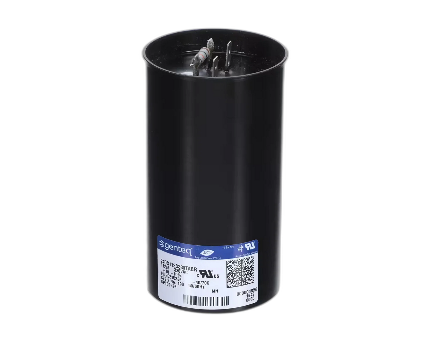 Start Capacitor, 112uF, 330VAC, 50/60HZ, Round Blower Motors, Fan, Run Capacitors
