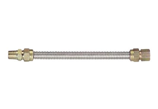 24" GAS LINE FLEX STAINLESS Gas Control Valve, Regulators, Flexible Gas Line
